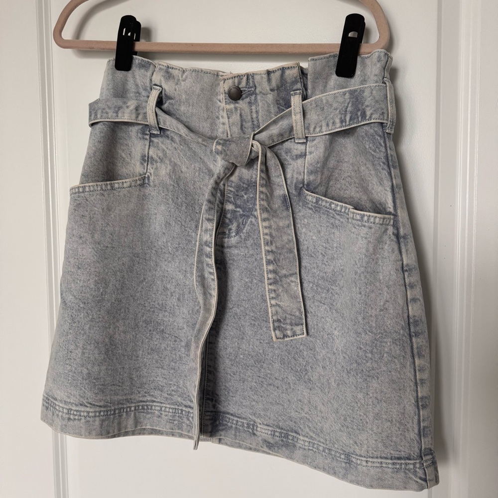 Universal Thread Light Blue Tie-Waist Skirt